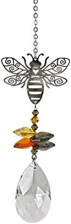 Woodstock Chimes Woodstock Rainbow Makers Collection, Crystal Fantasy, 4.5'' Bee Crystal Fantasies Crystal Suncatchers for Outdoor, Patio, Home or Garden Décor (CFBEE) by WoodstockChimes