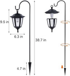 Dynaming 6 Pack Solar Hanging Lights Outdoor, Solar Powered Garden Decorative Lanterns with 6 x 38 Inch Shepherd Hooks, Waterproof Landscape Lighting for Lawn Patio Yard Pathway Driveway, Warm White - Image 3