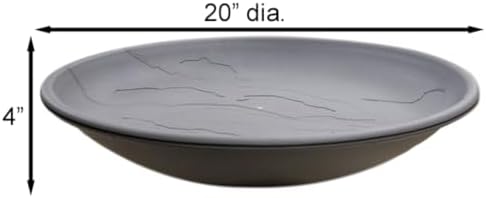 Wild Bird Lover's Heated Bird Bath w/Deck Rail Brackets, 20" - Image 3