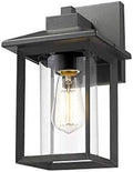 Outdoor Wall Mount Lights, H11.84 Exterior Wall Sconces, Outdoor Lighting Fixture, Exterior Lantern, Lighting Fixture for Patio, Porch (Black, 11.84" H) by RosientLighting
