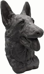 Solid Rock Stoneworks German Shepherd Bust- Graphite- 14" Tall x 8"W x 10"D by SolidRockStoneworksLLC