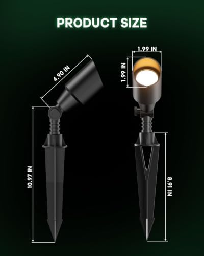 Low Voltage Landscape Spotlights, 3W MR11 LED Bulb 12V 2-Pack - Image 6