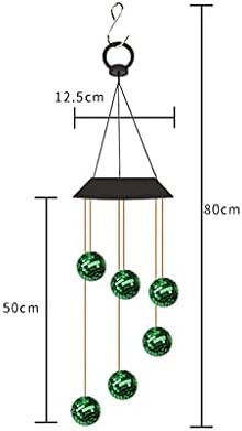Solar Led Light Outdoor Wind Chime Lamp Color Changing Mobile Hanging Decorative Lighting for Garden Corridor Wedding Decoration (Color : Green) - Image 6