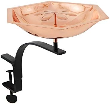 Achla Designs Copper Bee Fountain & Birdbath with Rail Mount Bracket by ACHLADesignsHomeGarden
