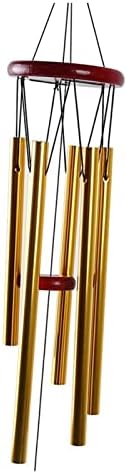 Opper Money Wind Chime Pendant Balcony Outdoor Yard Garden Home Decoration Metal Pipe Large Chimes Bells Tubes(Black) by Unknown