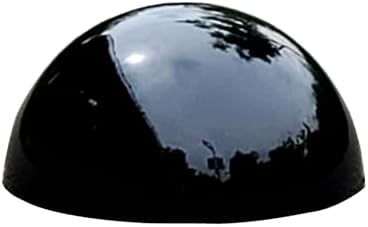 6Pcs Hemisphere Gazing Ball, Stainless Steel Mirror Polished Hollow Half Balls, Seamless Gazing Hemisphere Hollow Floating Reflective Hemisphere for Home Pond Outdoor Wall Decor (Black) - Image 2