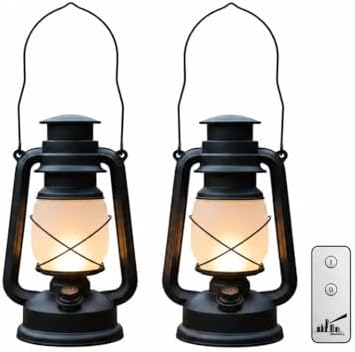 Wallsky Battery Operated Lanterns Decorative Indoor with Remote Control by Wallsky