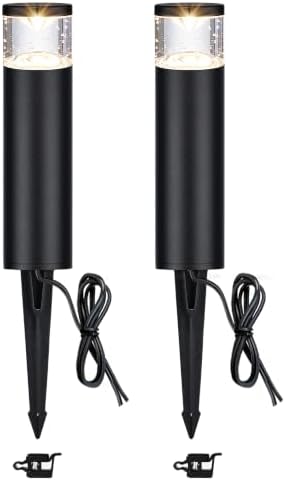 LITFIT Low Voltage Bollard Landscape Lights, 12V Aluminum Path Light, 2Pack by LITFIT