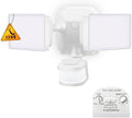 EMANER Dusk-to-Dawn Security Lights with Motion Sensor, 5000K IP65 Waterproof Outdoor, 280W Equiv. 110V 120V Dual-Head Rotatable LED Flood Light for Porch, Garage, Yard, Driveway by EMANER%C2%AE