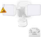 EMANER Dusk-to-Dawn Security Lights with Motion Sensor, 5000K IP65 Waterproof Outdoor, 280W Equiv. 110V 120V Dual-Head Rotatable LED Flood Light for Porch, Garage, Yard, Driveway by EMANER%C2%AE