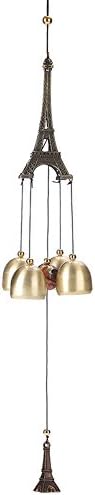Wind Chime Aeolian bells Outdoor Living Wind Chimes Garden Tubes Bells Copper 3 Bells Living Yard Door Window Hanging Wind Chimes Home Decor Wind Chimes for Outside Memorial Wind Chimes ( Color : 01 ) - Image 3