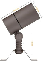 Cheopha 12V Landscape Down Light with 5W MR16 LED Bulb Warm White 2-Pack - Image 5