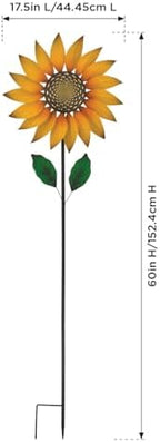 Regal Art & Gift Wind Spinner, Outdoor Metal Kinetic Yard Art with Stake - Image 3