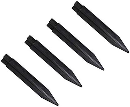 Solar Lights, 43" Flickering Flames Torch Lights Outdoor Waterproof Landscape Decoration Lighting 4-Pack + 4 PCs Plastic Spikes for Solar Flame Torch Lights Solar Torch Lights Replacement ABS Ground S - Image 5