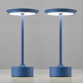 PUSU Rechargeable Table Lamps Set of 2, Blue Cordless Portable Desk Lamp by PUSU