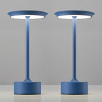 PUSU Rechargeable Table Lamps Set of 2, Blue Cordless Portable Desk Lamp by PUSU