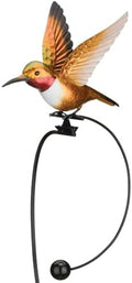 Regal Art & Gift Rocker Hummingbird Garden Stake, Kinetic Metal Yard Art by REGALARTGIFT