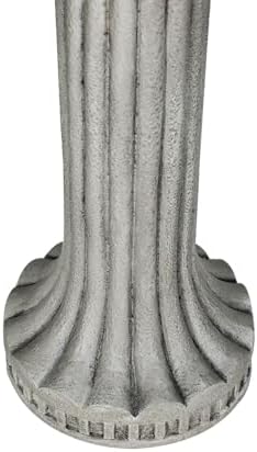 24 Inch Height Outdoor Bird Bath - Fibre Reinforced Concrete Large Bird Bath Stylish with Modern Pedestal for Garden, Patio, Backyard, Lawn - 16”W X 24”H Contemporary Birdbaths & Supports - Image 7