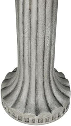 24 Inch Height Outdoor Bird Bath - Fibre Reinforced Concrete Large Bird Bath Stylish with Modern Pedestal for Garden, Patio, Backyard, Lawn - 16”W X 24”H Contemporary Birdbaths & Supports - Image 7