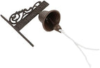 Iron Door Bell Manually Shaking Wall Hanging Decor by LIFKOME