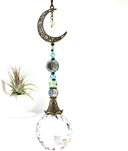 Crescent Moon Crystal Sun Catcher, LG 40mm - Image 7
