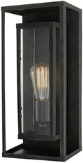Globe Electric 44228 Montague 1-Light Outdoor Wall Sconce, Bronze, Clear Glass Shade,44228 by GlobeElectric