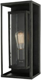 Globe Electric 44228 Montague 1-Light Outdoor Wall Sconce, Bronze, Clear Glass Shade,44228 by GlobeElectric