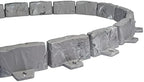 EasyFlex No-Dig Landscape Edging with Anchoring Spikes, 2.7 in. Tall Decorative Stone-Look Garden Border, 60 Foot Kit, Slate Gray - Image 6