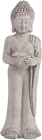 John Timberland Standing Buddha 32" High Gray Indoor-Outdoor Statue - Image 5