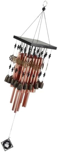 Metal Aluminum Tube Wind Chime, Copper Vintage Garden Pendant for Home Xmas by Milisten