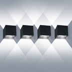 ledmo 20W Modern Wall Light Up Down Adjustable Porch Light 4 Pack by LEDMO
