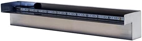 24" Color-Changing Stainless Steel Spillway with Remote Control by HALFOFFPONDS