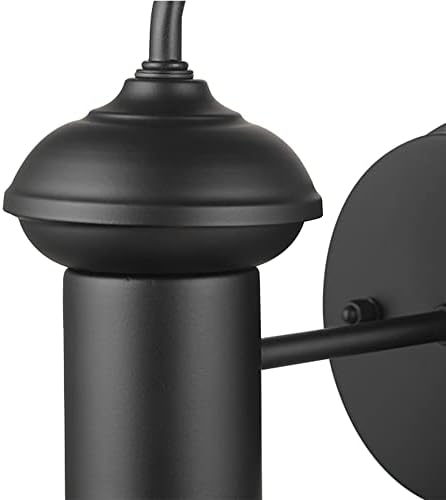 Globe Electric 44862 Martes 1-Light Outdoor Indoor Wall Sconce, Matte Black - Image 7