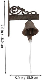 Iron Door Bell Manually Shaking Wall Hanging Decor - Image 2