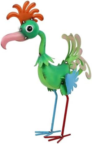 19'' Tall Metal Rooster Statue for Farmhouse, Lawn, Garden by giole