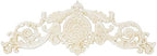 Sungmor Vintage White Cast Iron Wall Decor -17.5in Scroll and Floral Design by Sungmor