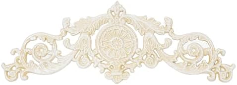 Sungmor Vintage White Cast Iron Wall Decor -17.5in Scroll and Floral Design by Sungmor