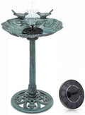 Magshion 31.5" Bird Bath with Solar Fountain for Outside, Green by Magshion