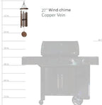 27 Inch Copper Vein Wind Chime for Patio, Backyard, Garden, and Outdoor Decor, Aluminum, Made in India - Image 7