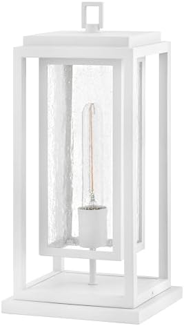 Hinkley Republic Medium 12V Outdoor Pier Mount Lantern, Textured White - Image 4