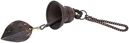 Nepalese Handmade Copper Dinner Bell, Cast Iron Hanging Wall Bell, Loud Clear Sound Decorative Bell for Door Fence Pillar Kitchen Farmhouse Outdoor Indoor Use - Image 4