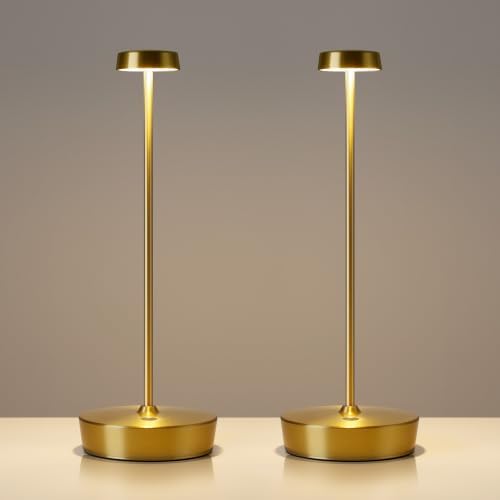 LED Cordless Table Lamp Rechargeable,Battery Powered Outdoor Lights by SAKRINGT