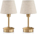 2 Pack Small Rechargeable Cordless Table Lamp for Restaurant Bar by Buynow