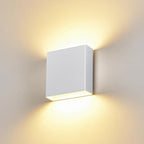 Bright Silver Up and Down Wall Sconce, 18W Dimmable 5%-100%, 5CCT 2700K-5000K Modern Wall Light, CRI90+, 120V-277V ETL FCC Certified, Indoor Outdoor Porch Living Room Wall Lamp by LUXLUCIO