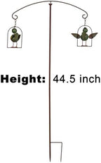 Metal Birds Seesaw Balancer Garden Deorative Stakes 45", Iron Yard Balanceing Stake Art, Animal Scarecrow Sway Up and Down in Wind, Gifts to Bird Lovers as Grassland Lawn Farmland Decor - Image 4