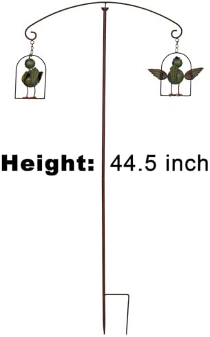 Metal Birds Seesaw Balancer Garden Deorative Stakes 45", Iron Yard Balanceing Stake Art, Animal Scarecrow Sway Up and Down in Wind, Gifts to Bird Lovers as Grassland Lawn Farmland Decor - Image 4