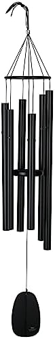 Woodstock Wind Chimes for Outside, Outdoor Decor, Garden and Patio Decor, Front Porch Decor (44") Decorative Wind Chimes Bells of Paradise Wind Chime Large Size Black (BPLK) by WoodstockChimes