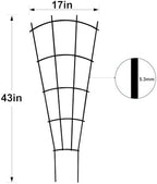 Mklsit 43" Tall Metal Plant Trellis for Climbing Plants Support, 4 Pack - Image 6
