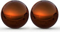 Lulu Decor, Size 12 Copper Stainless Steel Gazing Mirror Ball, Smooth Reflective Shiny Garden Decoration Globe (2 Pc) by LuluDecor