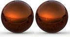 Lulu Decor, Size 12 Copper Stainless Steel Gazing Mirror Ball, Smooth Reflective Shiny Garden Decoration Globe (2 Pc) by LuluDecor